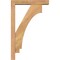 Ekena Millwork Imperial Block Smooth Bracket w/ Offset Brace, Western Red Cedar, 3 1/2"W x 14"D x 22"H BKT0402X14X22IMP05SWR - alternate 4